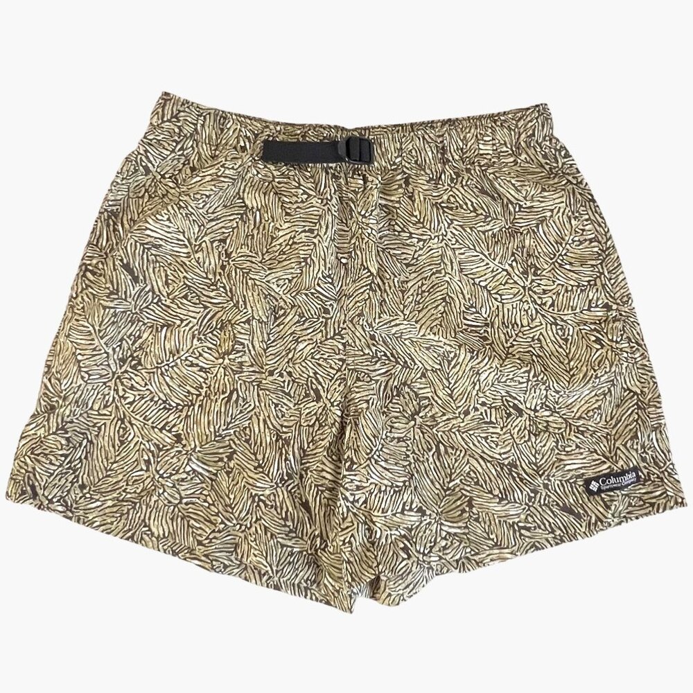 Columbia Women's Nylon Polyester Blend Elastic Waist Shorts w/ Belt Size M EUC!